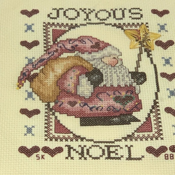 Joyous Noel Framed Cross-Stitch Art - Picture 5 of 16